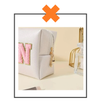 Make-up tas/toilettas SKIN white